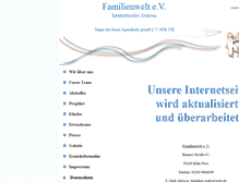Tablet Screenshot of familienwelt-koeln.de